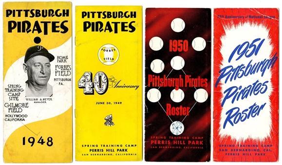 1948-1960 Pittsburgh Pirates Vintage Media Guides (10)